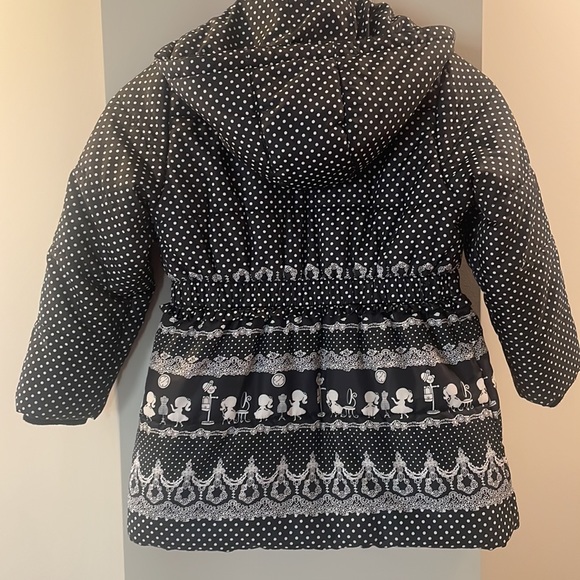 EUC Les Enphants Puffer Coat Sz 6/7 Kids 120/60 detachable hood - Picture 10 of 11